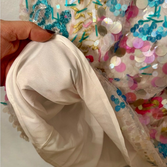 Frances Valentine Floral Embroidered Dress. S. Perfect condition - Picture 5 of 6